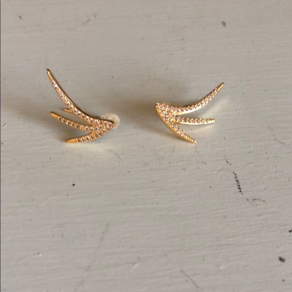 Gold plated earring/cuffs